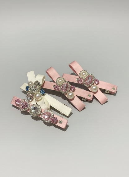 Madeleine Criss Cross Bejewelled Clip