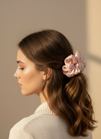 X-Large Dahlia Polka Dots Scrunchies