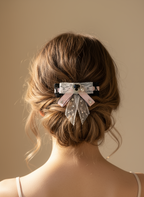 Vera Laced Crystallized Sailor Bow