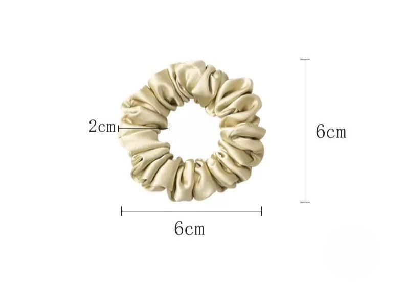 Small Dahlia Mulberry Silk Scrunchies