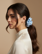 X-Large Dahlia Polka Dots Scrunchies