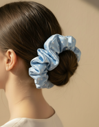 X-Large Dahlia Polka Dots Scrunchies