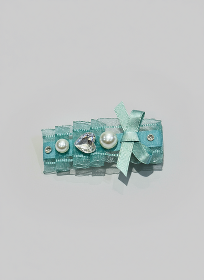 Celia Organza Hearted Hair Clip