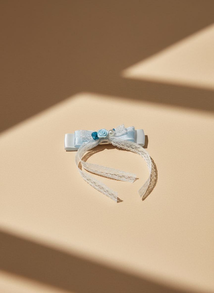 Arima  Aqua Fleur Laced Bow