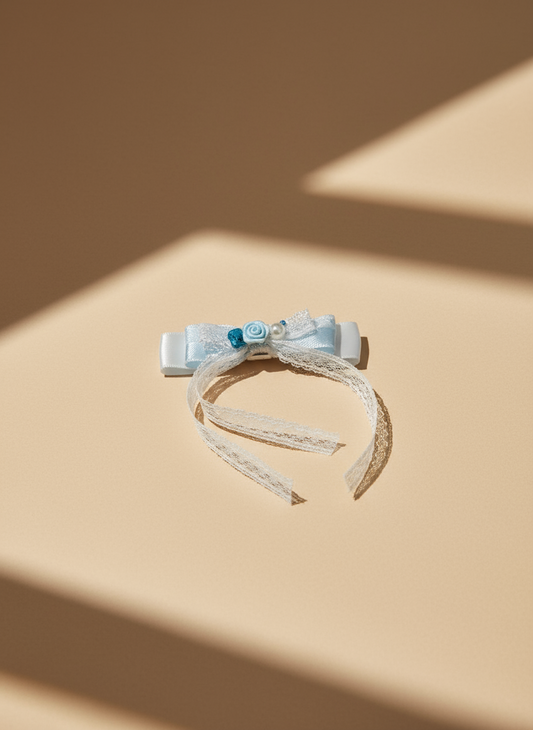 Arima  Aqua Fleur Laced Bow