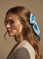 Monet Square Scrunchies with Pearl