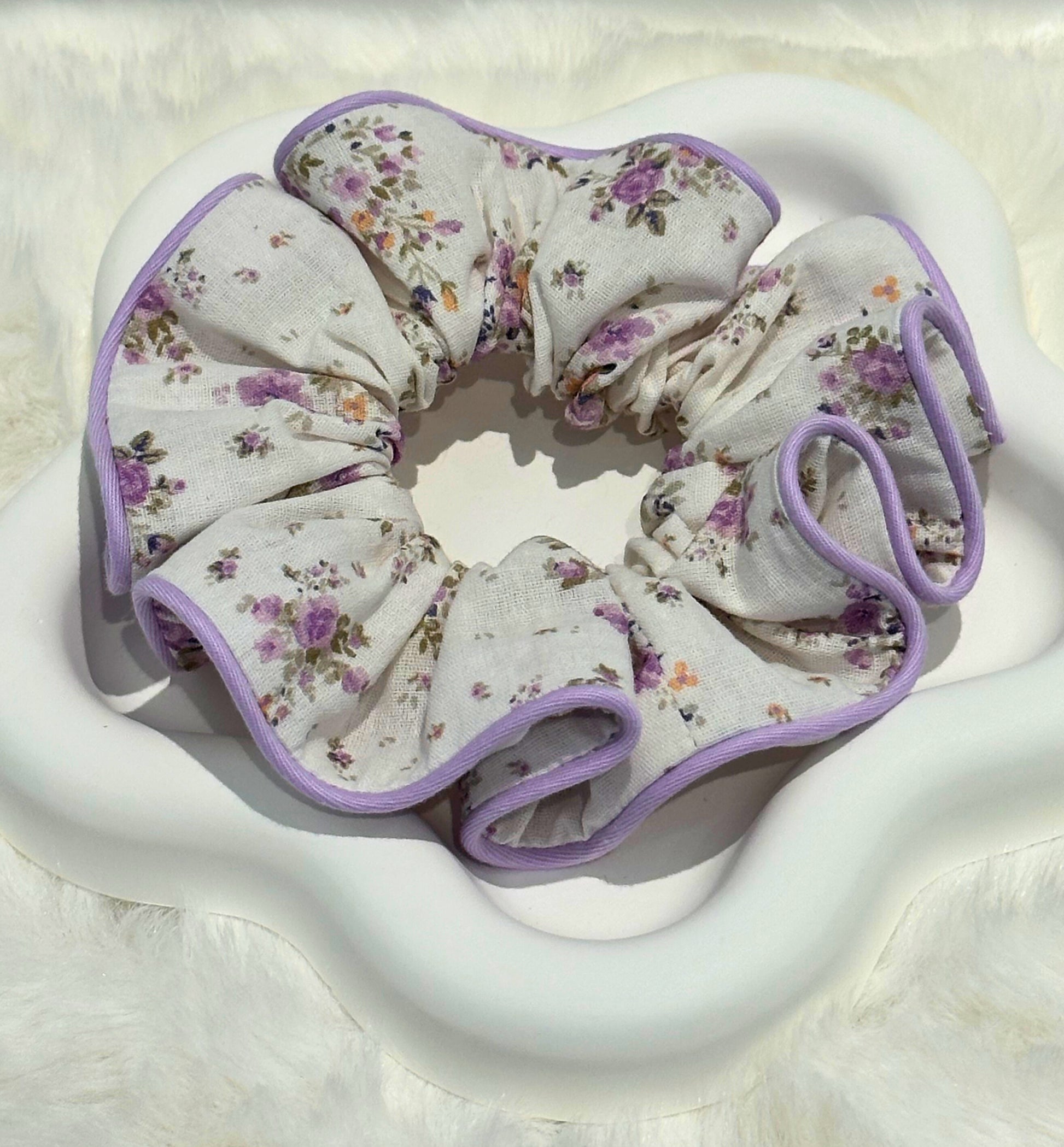 Roselle Cotton Scrunchies
