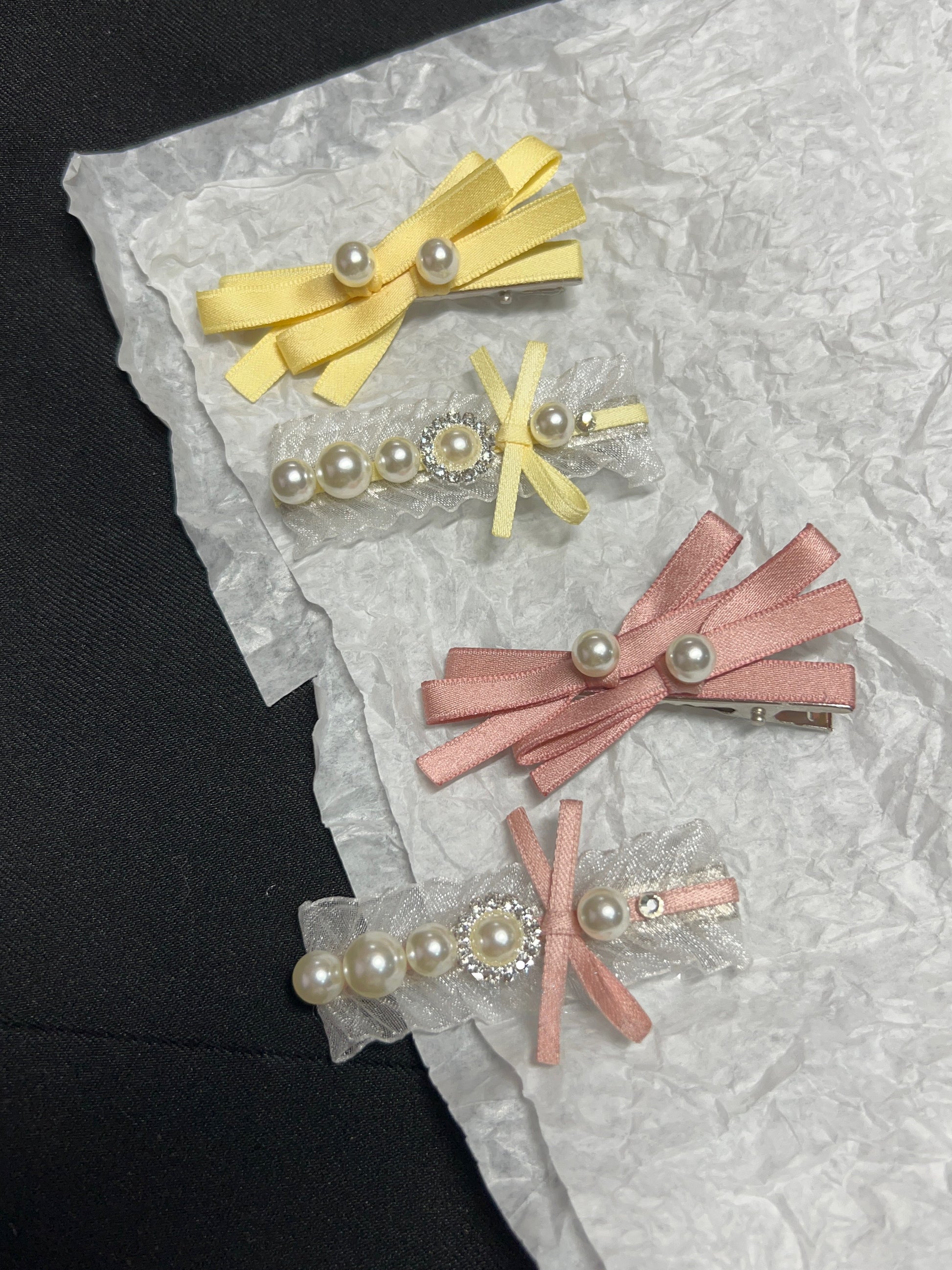 Felicia Asymmetrical  Hair Clips Combo