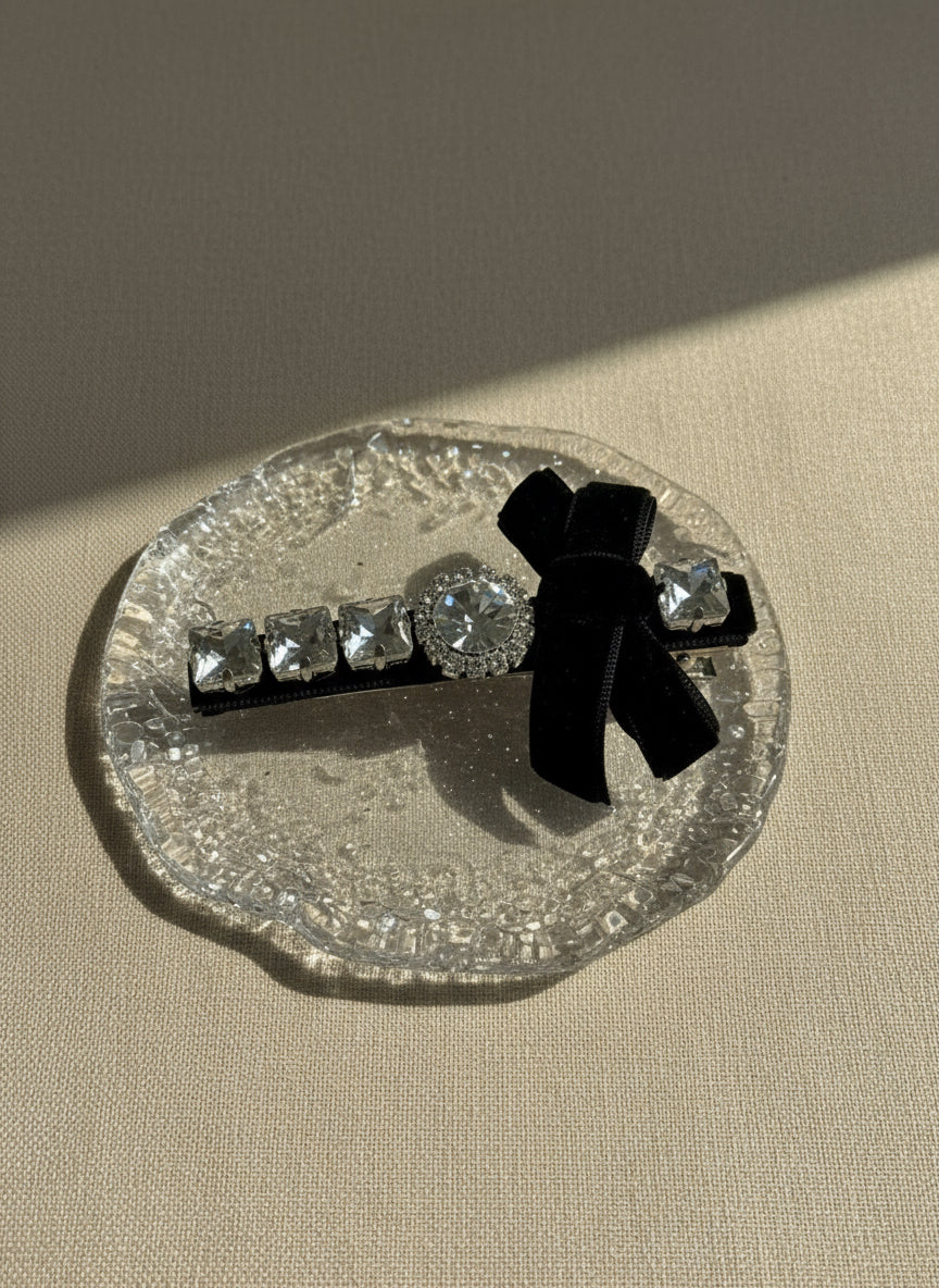Ariel Velvet Bejewelled Clip