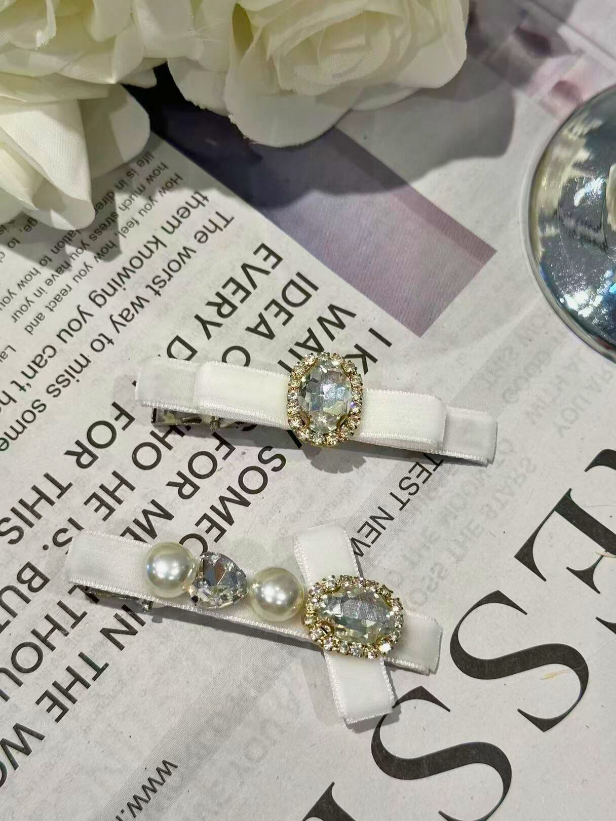 Iris Velvet Clips Combo