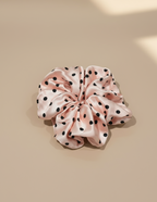 X-Large Dahlia Polka Dots Scrunchies