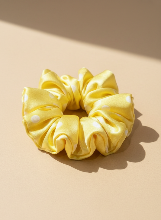 Medium Dahlia Mulberry Silk Scrunchies