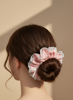 Garcia Poka Dots  Lace Scrunchies