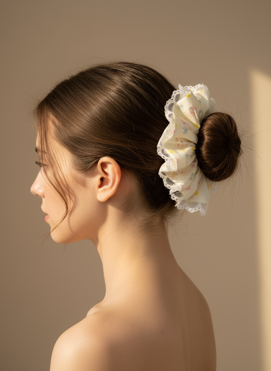 Valentina Lace Scrunchies