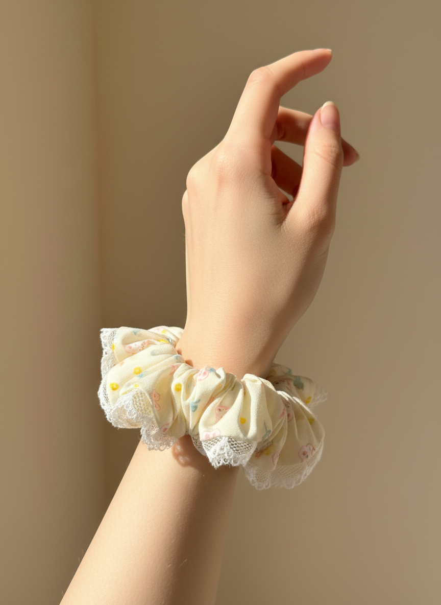 Valentina Lace Scrunchies