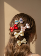 Red  Bow Hair Clip