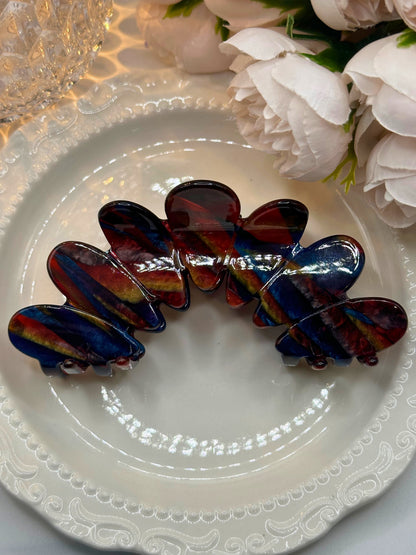 Peacock Hair Claw