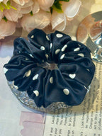 Medium Dahlia Mulberry Silk Scrunchies