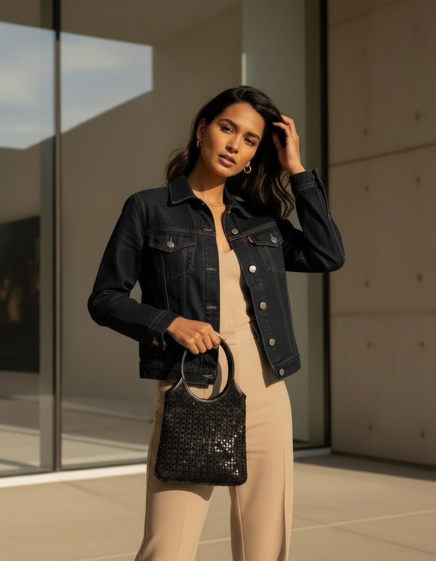 Mini Metallic Evelyne Tote