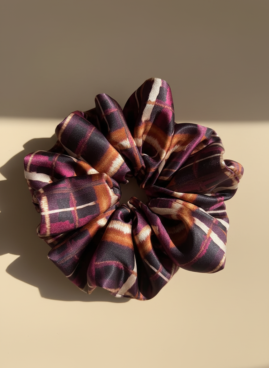 Large Auburn Ember Scrunchie