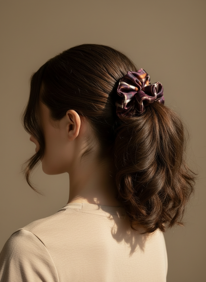 Large Auburn Ember Scrunchie
