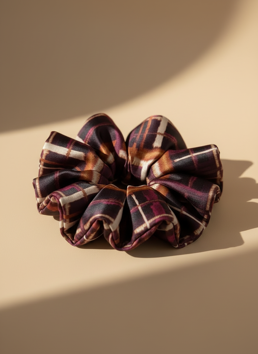 Large Auburn Ember Scrunchie