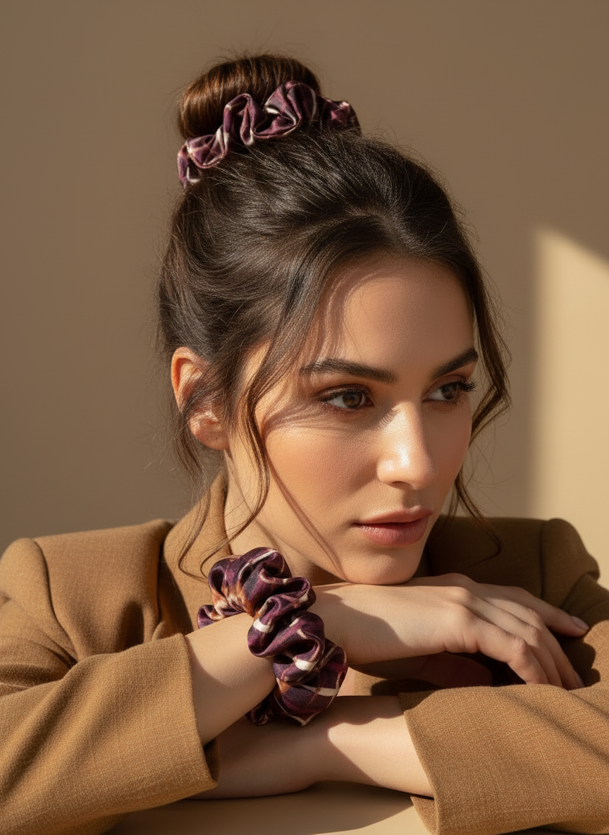 Medium Auburn Ember Scrunchie