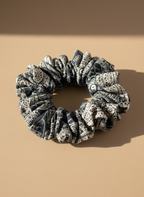 Small Japanese Denim Prints Scrunchie
