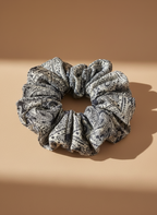 Medium Japanese Denim Prints Scrunchie