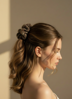 Large Candy Wool Cloud Scrunchie