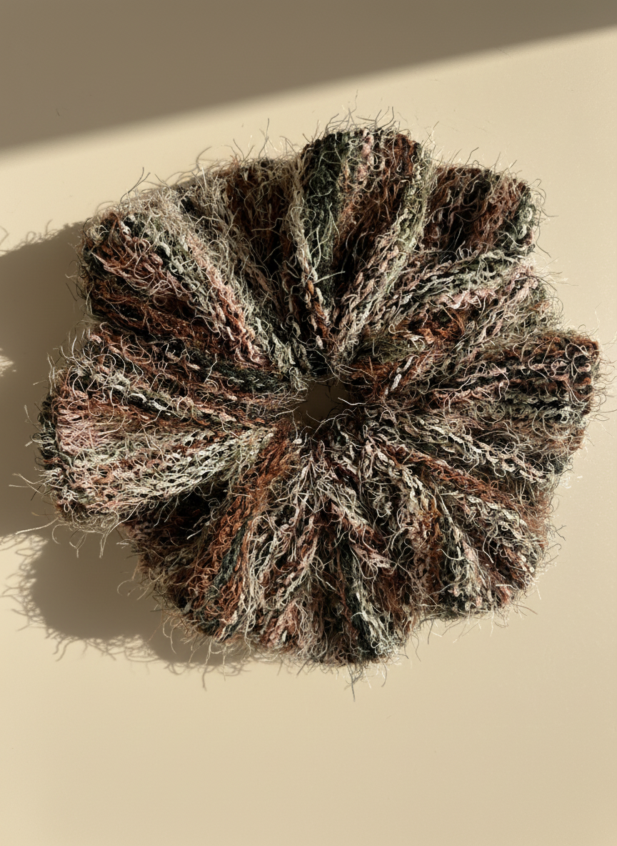 XL Candy Wool Cloud Scrunchie