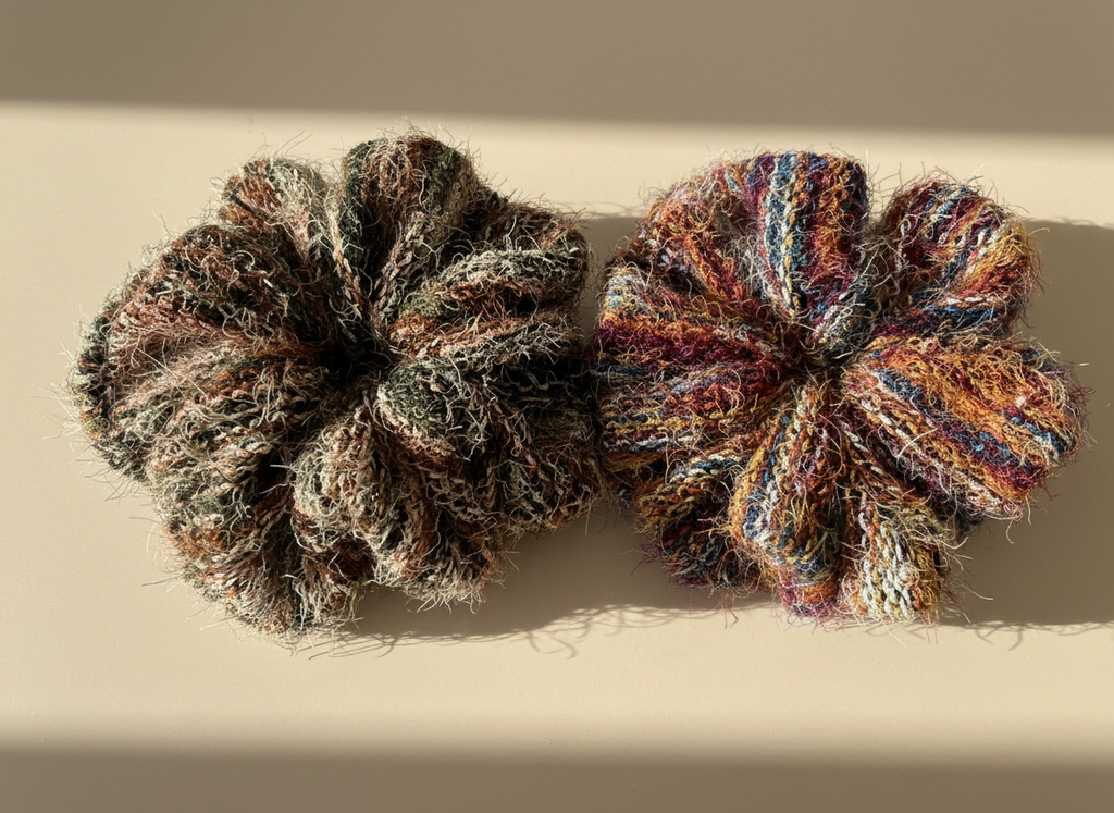 Large Candy Wool Cloud Scrunchie