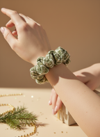 Small Verde Mousse Scrunchie