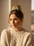 Medium Verde Mousse Scrunchie