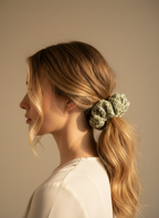 Large Verde Mousse Scrunchie
