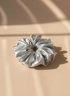 Medium Frosted Chrome Scrunchie