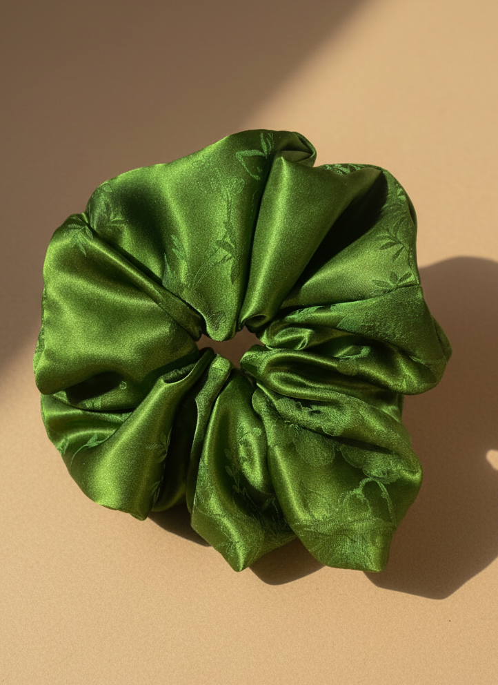 XL Green Tea Scented Verdant Whispers Scrunchie