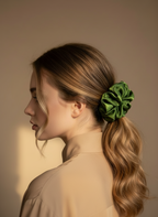 XL Green Tea Scented Verdant Whispers Scrunchie