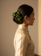 XL Green Tea Scented Verdant Whispers Scrunchie