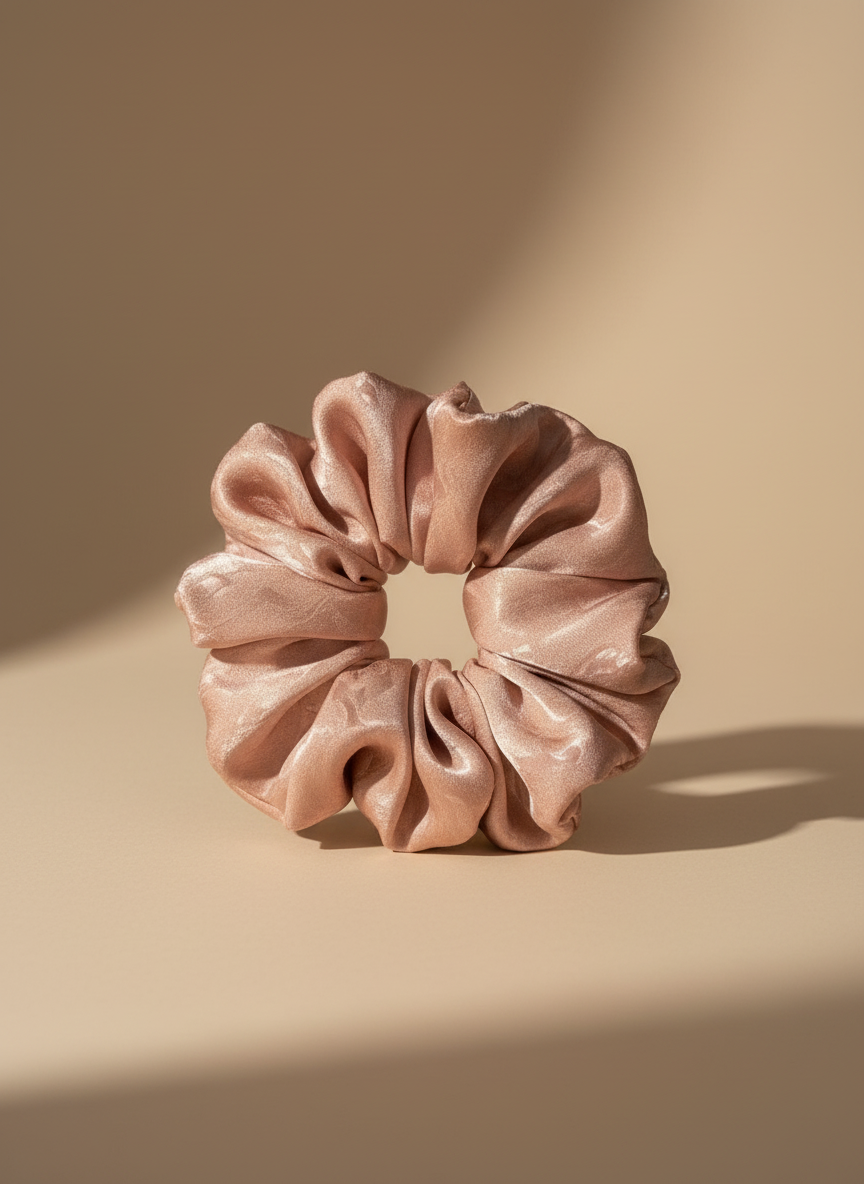 Medium Naias Rose Scented Silk Scrunchie