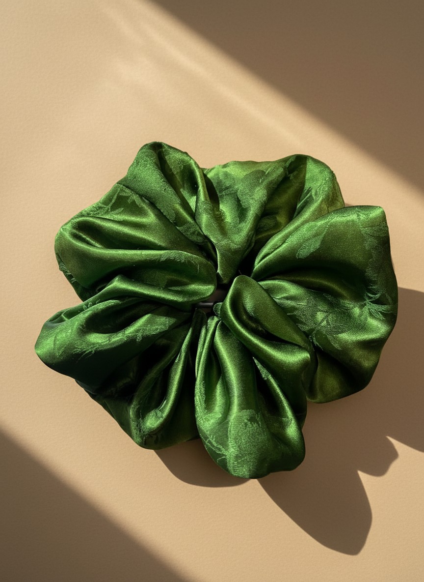 XL Green Tea Scented Verdant Whispers Scrunchie