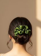 XL Green Tea Scented Verdant Whispers Scrunchie