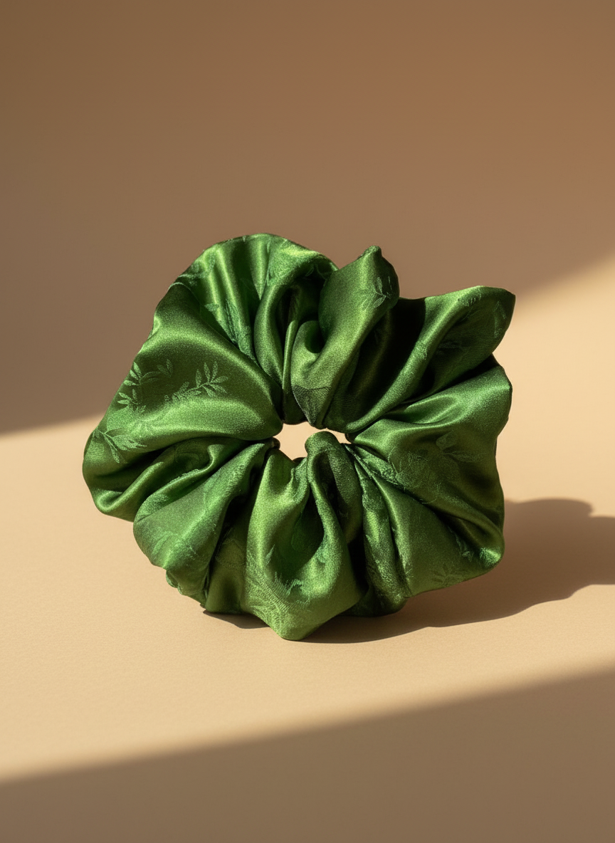 XL Green Tea Scented Verdant Whispers Scrunchie