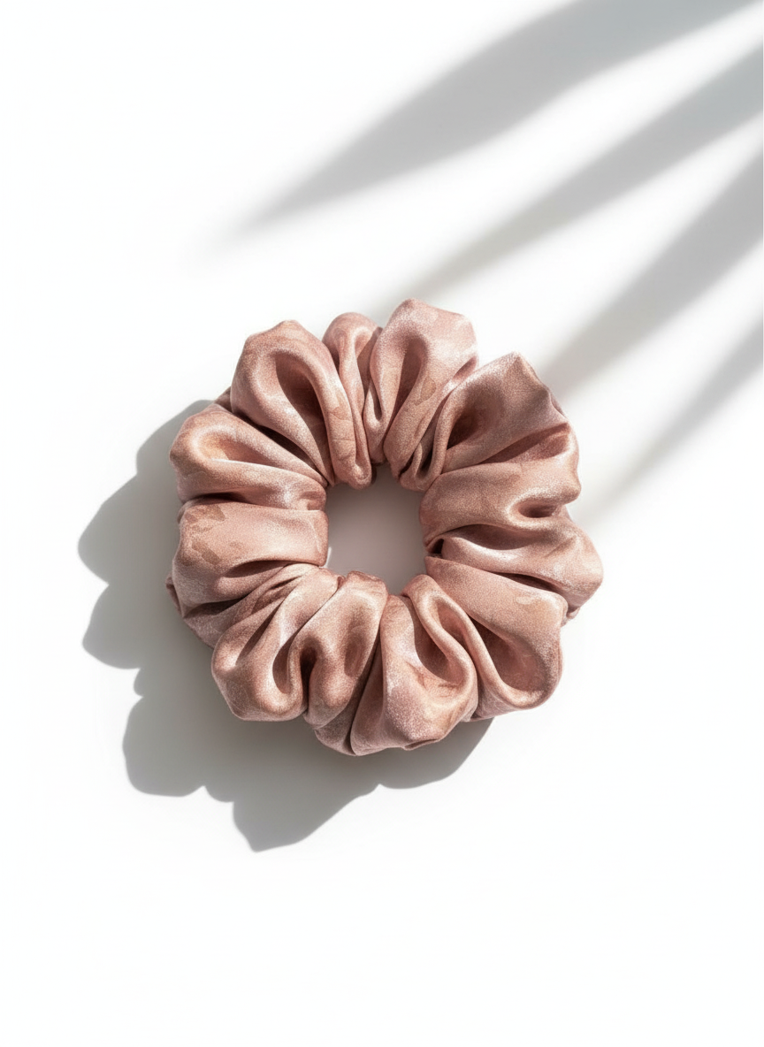 Medium Naias Rose Scented Silk Scrunchie