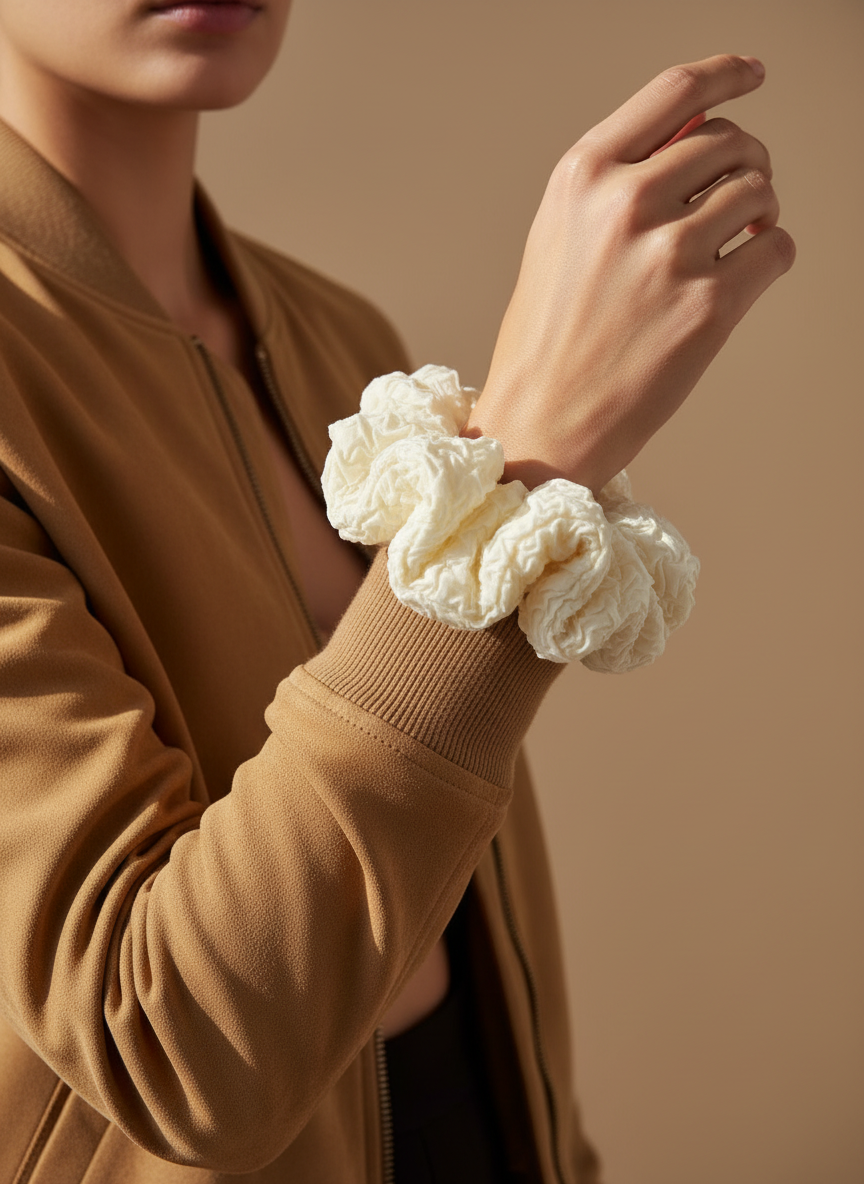 XL Marshmallow Puff Scrunchie