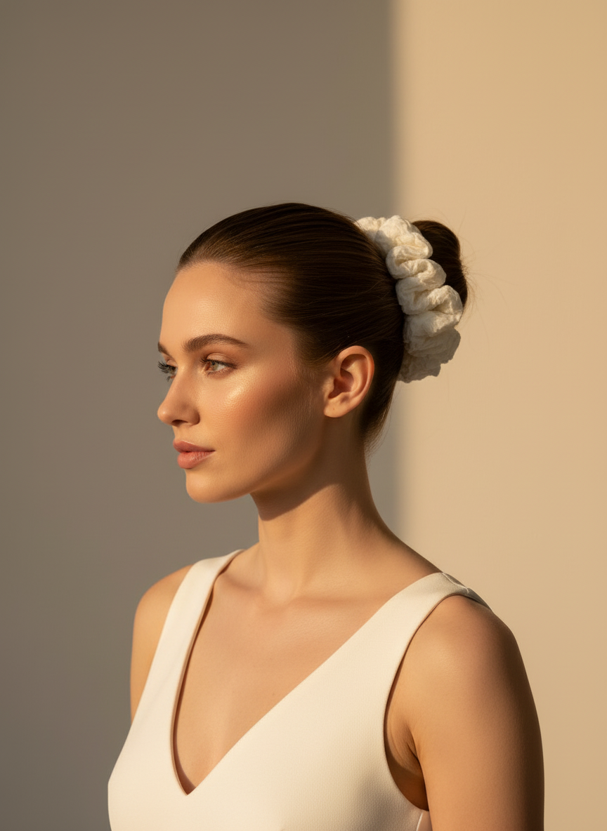 XL Marshmallow Puff Scrunchie