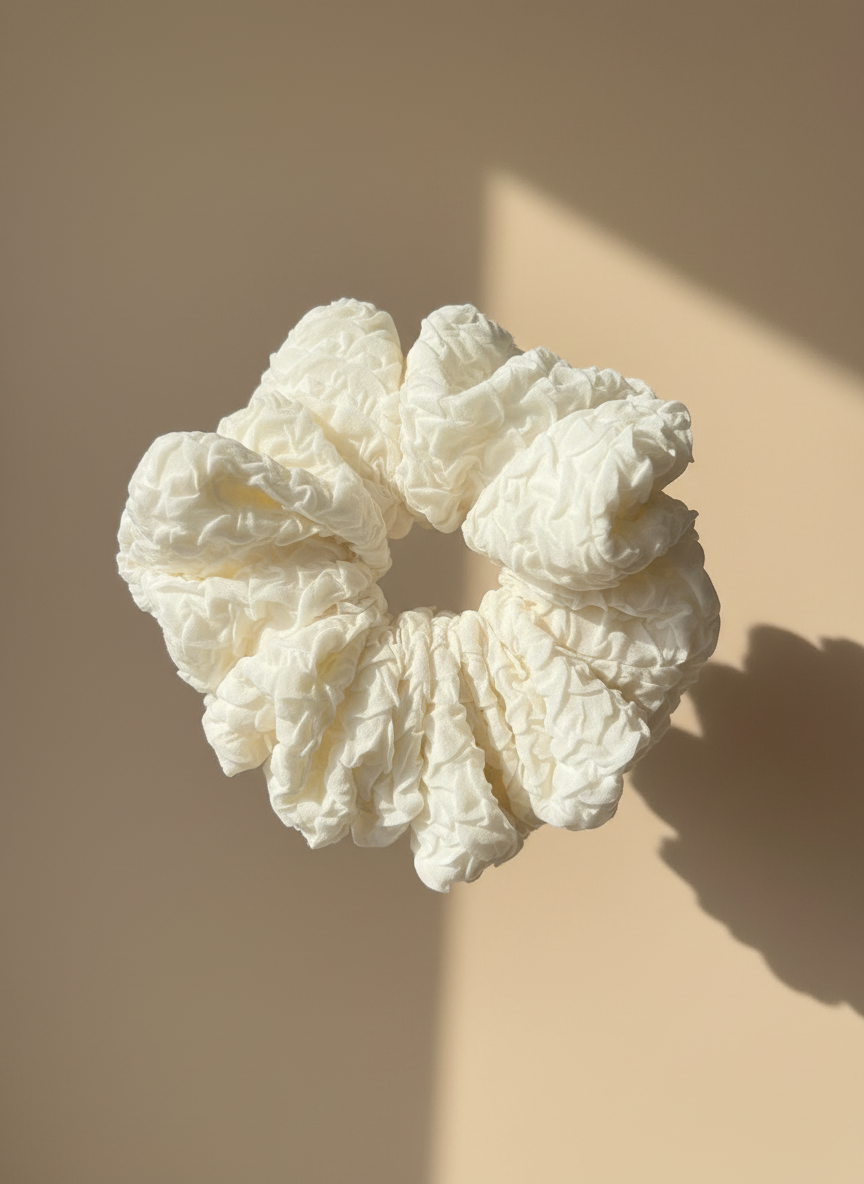 XL Marshmallow Puff Scrunchie