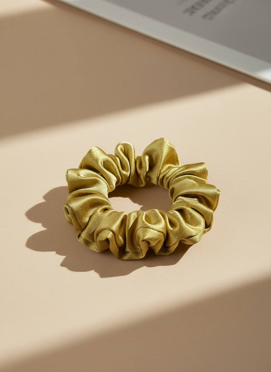 XS Dahlia mulberry Silk Scrunchies