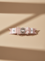 Rosé 2 Tone Bejewelled Bow Hair Clip