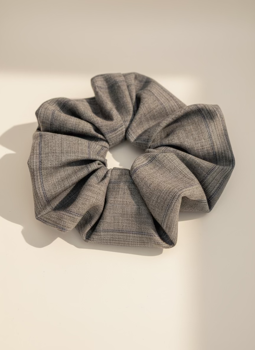 XL Sylvie Checkered Scrunchies